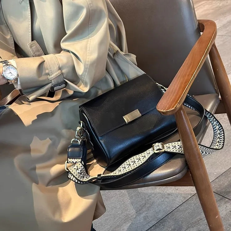 Sac bandoulière Bianca en cuir véritable – Élégance décontractée