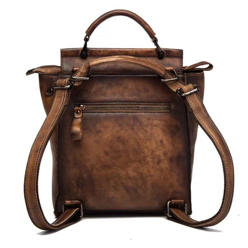 Mochila Verona Vintage – Em Couro Genuíno Premium