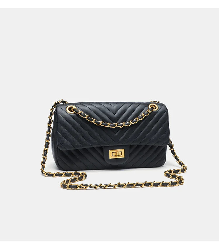 Véronique Chain – Genuine Leather Bag