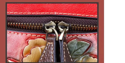 Matilde Vintage Floral Backpack - In Premium Genuine Leather