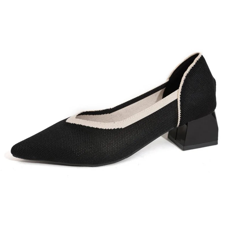 Narah Isadora Pump - Sapato de Salto Bloco muito Elegante e Confortável