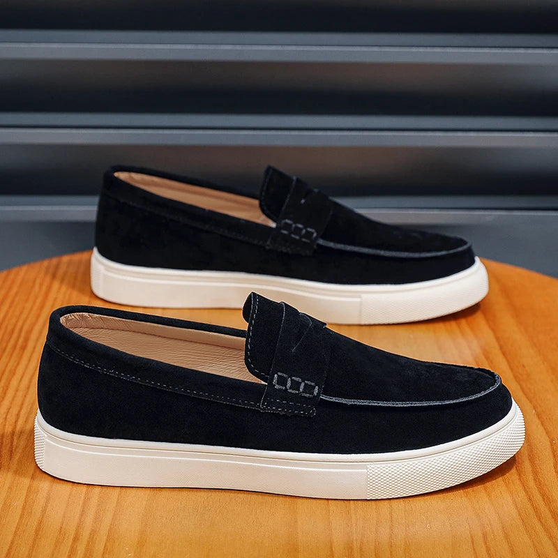 Alberto - Mocassins Casuais em Camurça