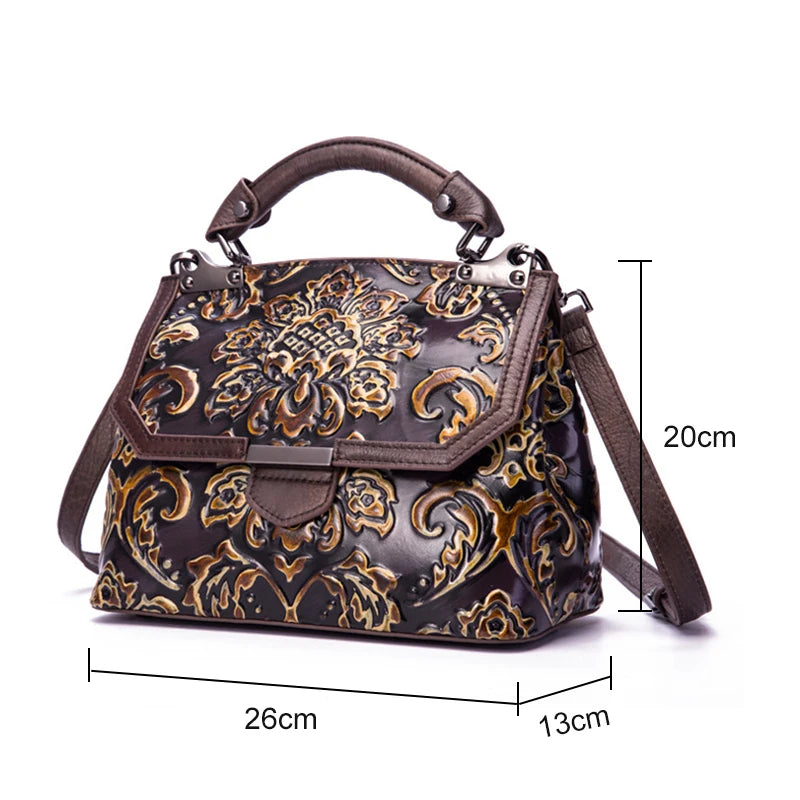 Sac à rabat Aurora Vintage – Fabriqué en cuir véritable de première qualité 