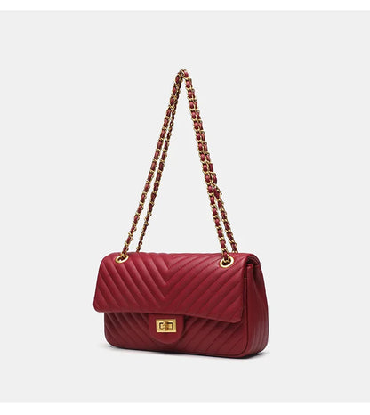 Véronique Chain – Genuine Leather Bag
