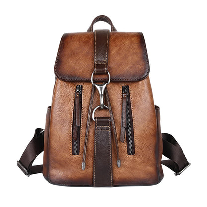 Mochila Nordica Vintage – Em Couro Genuíno