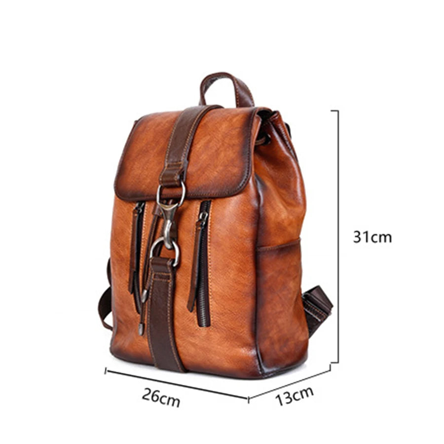 Mochila Nordica Vintage – Em Couro Genuíno