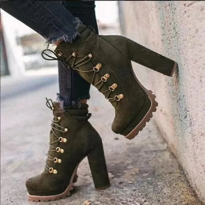 Bottes Elvas - Élégantes, confortables et chaudes de style militaire