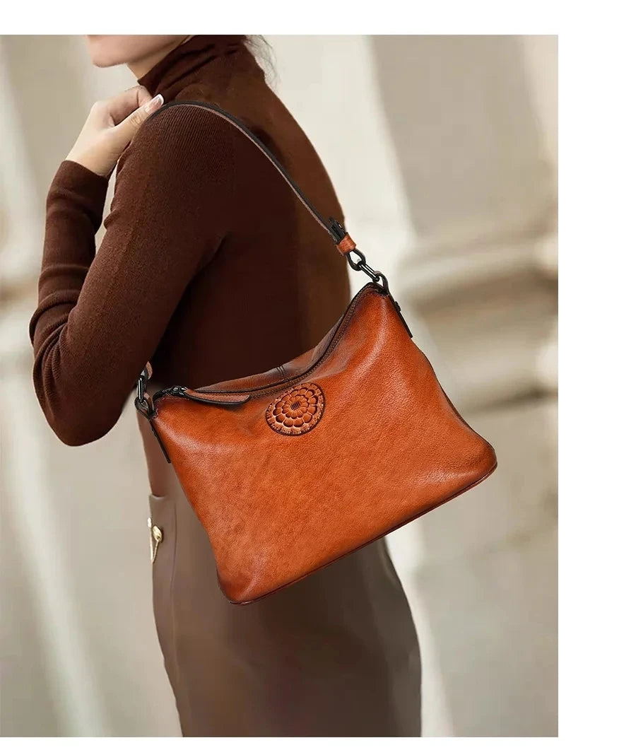 Siena Vintage Bag – Compact Genuine Leather