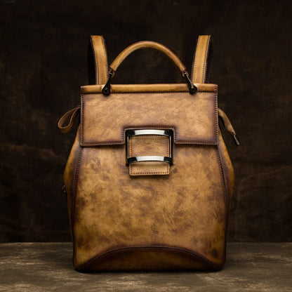 Mochila Verona Vintage – Em Couro Genuíno Premium