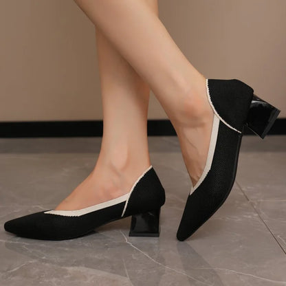 Narah Isadora Pump - Sapato de Salto Bloco muito Elegante e Confortável