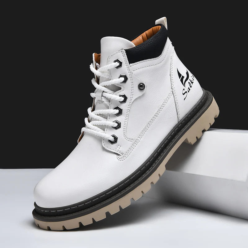 Cesar Boot - Bota Masculina Retro em Couro Split Leather 🍂