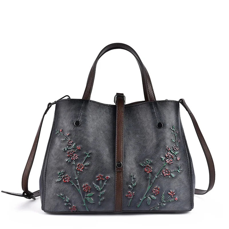 Mala Bucket Aurora Vintage – Em Couro Genuíno Premium