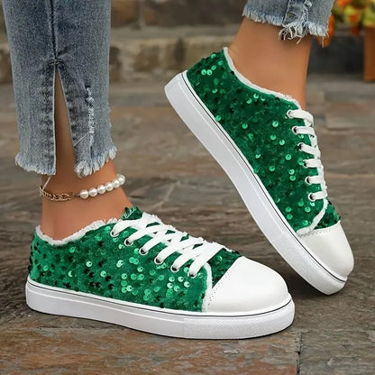 Aurora Active - Ténis Conforto com Detalhes Brilhantes