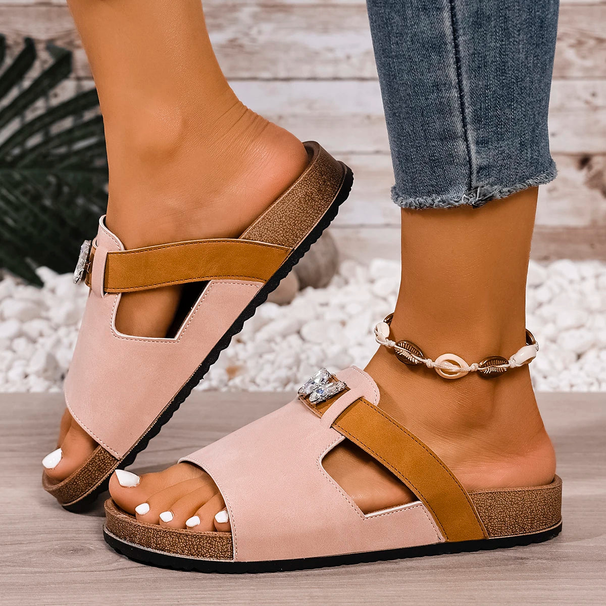 Camille Cork - Chinelos Anatómicos Premium