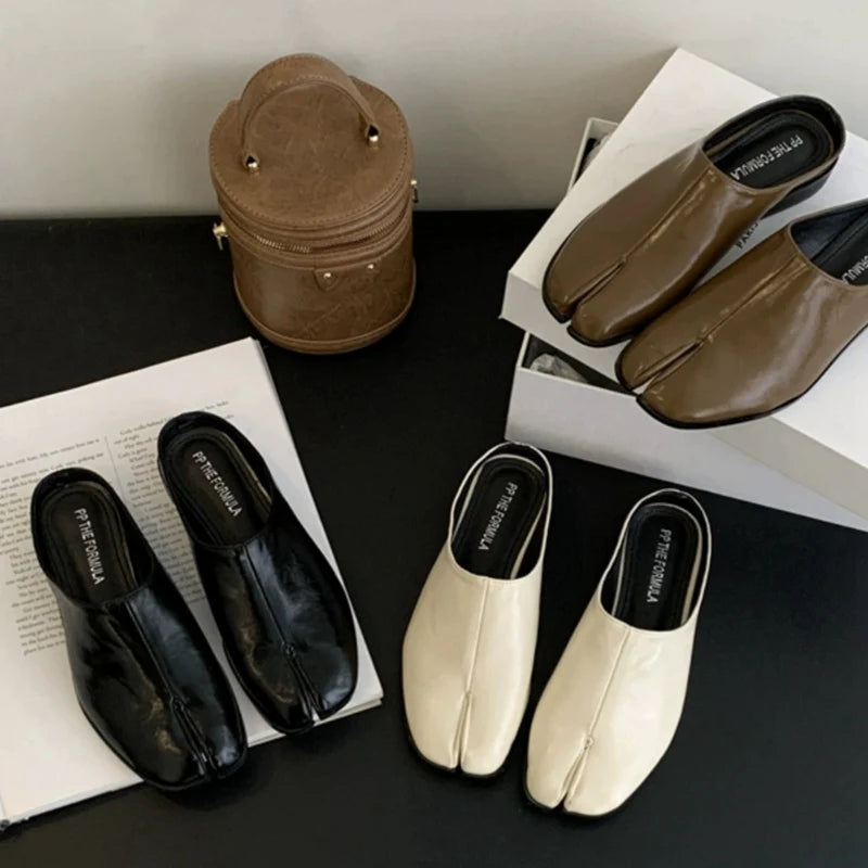 Mules Tabi Confortáveis – Design Japonês Moderno