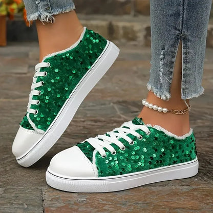 Aurora Active - Ténis Conforto com Detalhes Brilhantes