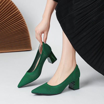 Victoria Pump - Very Elegant and Comfortable Mid-Heel Shoe