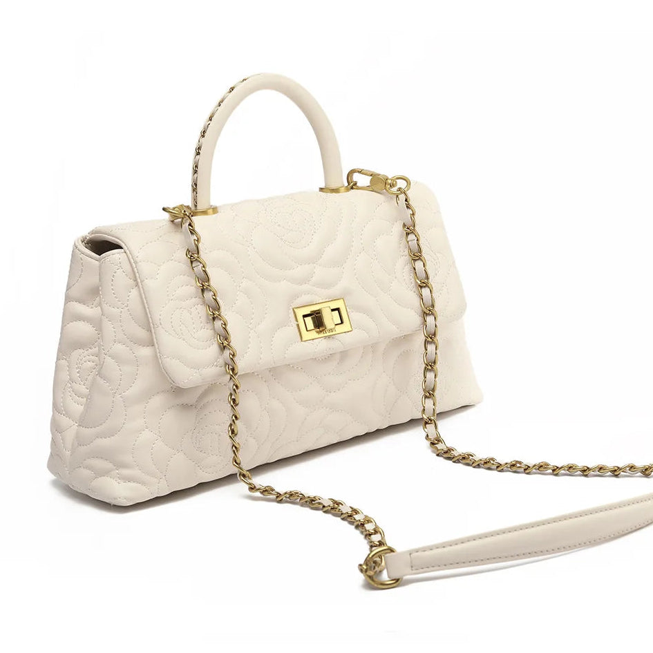 Camelia Elegance – Genuine Leather Bag