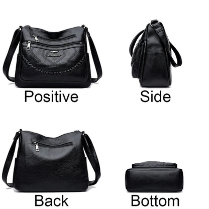 Bolsa “Vera Soft” – Mala Feminina com Multibolsos em Couro Vegano Luxuoso