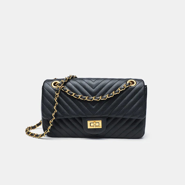 Véronique Chain – Genuine Leather Bag