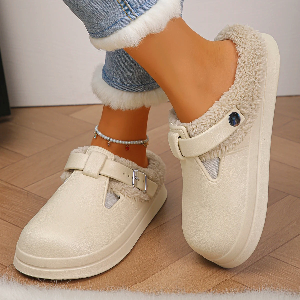Valentina - Pantufas Felpudas Quentes