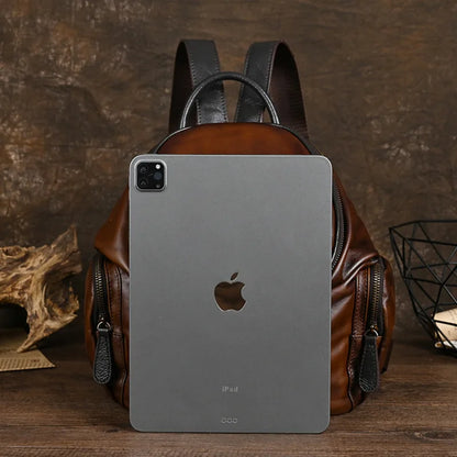 Sac à dos Clara Vintage – Fabriqué en cuir véritable de première qualité