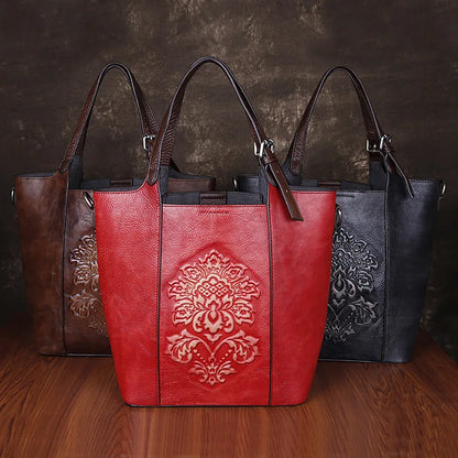 Sac seau Aurora Vintage – Fabriqué en cuir véritable de première qualité 