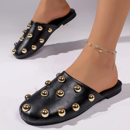 Verona Rivet – Mules Casuais Elegantes
