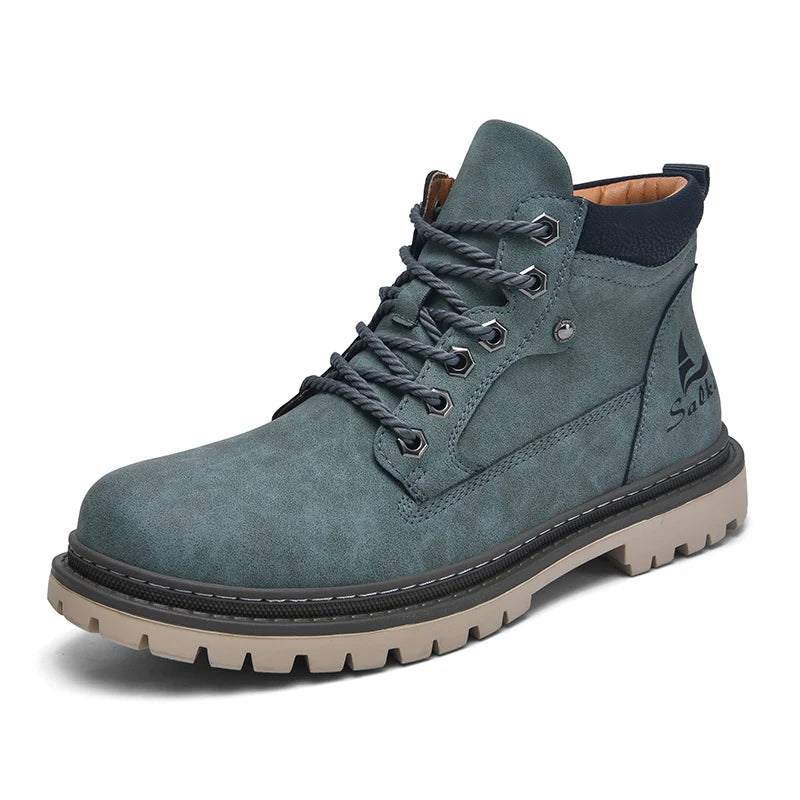 Cesar Boot - Bota Masculina Retro em Couro Split Leather 🍂