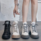 GKTINOO Botas Femininas Couro Genuíno Solado Grosso Estilo