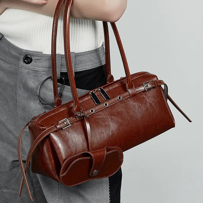 Sac Catarina Vintage en cuir véritable