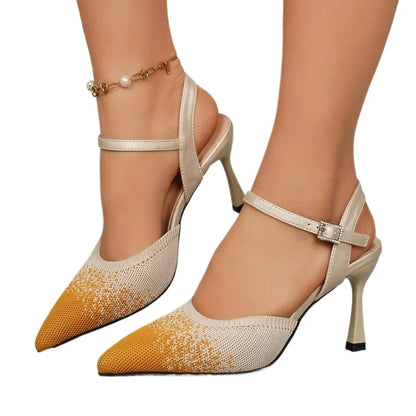 Valentina Mesh - Sapatos Elegantes de Salto