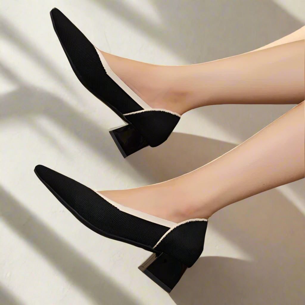 Narah Isadora Pump - Sapato de Salto Bloco muito Elegante e Confortável