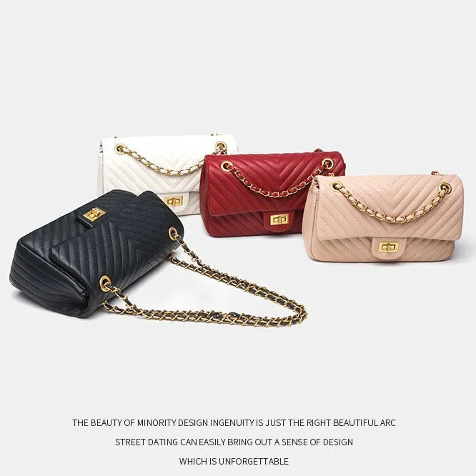 Véronique Chain – Genuine Leather Bag