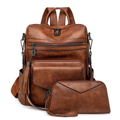 Mochila "Duo Fringe" – Estilo & Versatilidade para Viagem e Dia a Dia