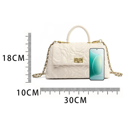 Camelia Elegance – Genuine Leather Bag