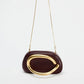Clutch Rígida "Glamour" com Corrente e Detalhes em Gold