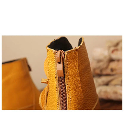 Arouca Flower Boot - Genuine Leather