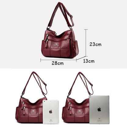 Bolsa “Nappa Lux” – Couro Vegan Impermeável com Estilo Casual Premium