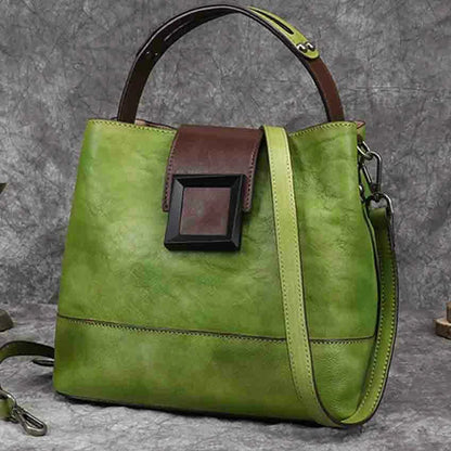 Sac seau Helena Vintage – Fabriqué en cuir véritable de première qualité