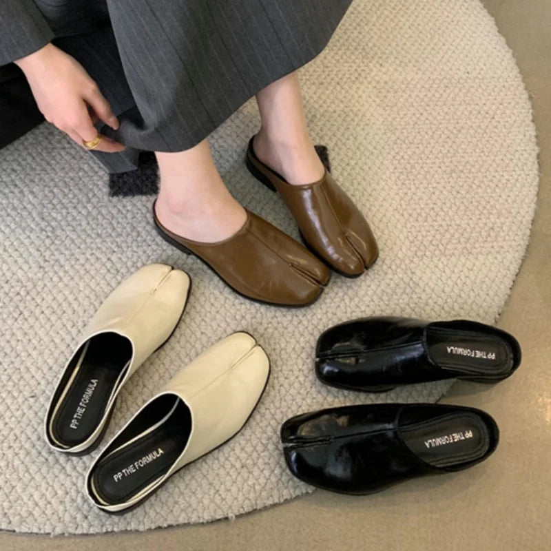 Mules Tabi Confortáveis – Design Japonês Moderno