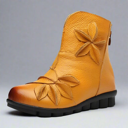 Arouca Flower Boot - Genuine Leather