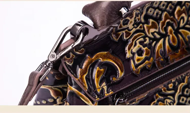 Sac à rabat Aurora Vintage – Fabriqué en cuir véritable de première qualité 