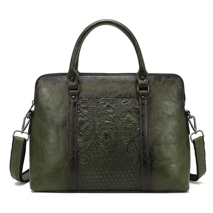 Mala Executiva Helena Vintage – Em Couro Natural Premium