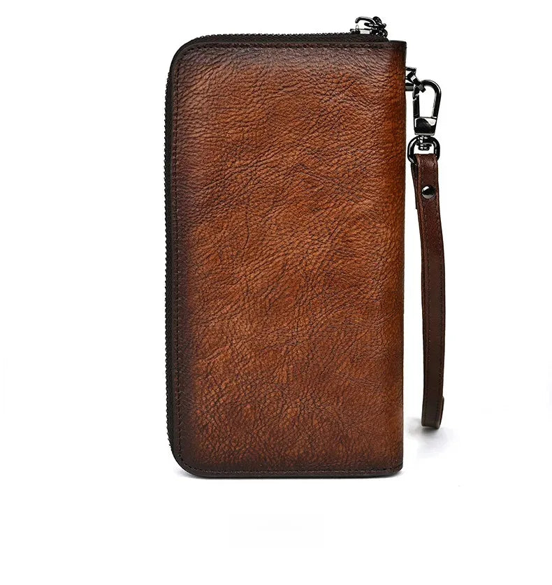 Portefeuille Aurora Vintage – Fabriqué en cuir véritable fait main 