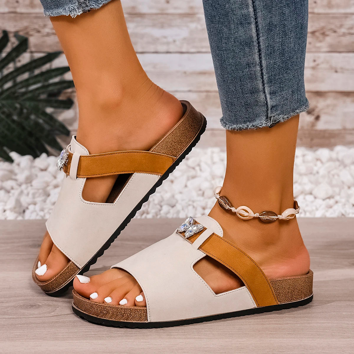 Camille Cork - Chinelos Anatómicos Premium