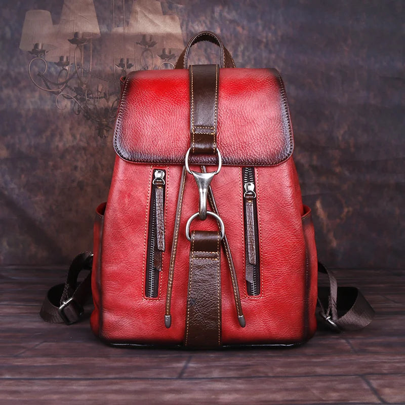 Mochila Nordica Vintage – Em Couro Genuíno