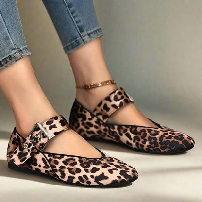 Leopard - Sapato Flat confortável
