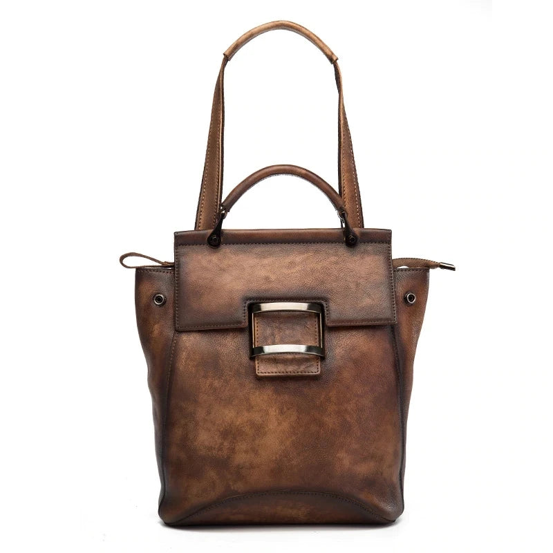 Mochila Verona Vintage – Em Couro Genuíno Premium