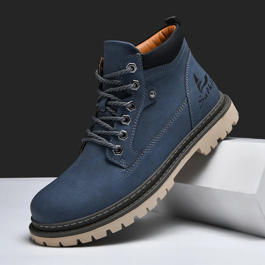 Cesar Boot - Bota Masculina Retro em Couro Split Leather 🍂